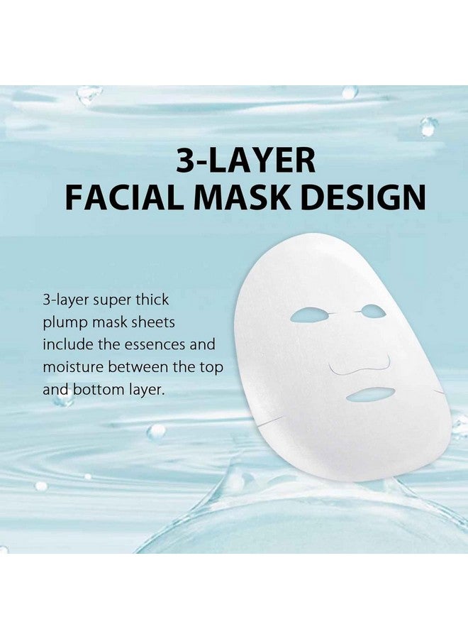 7Pc Facial Sheet Mask Hydrating Face Mask Sheet & Moisturizing Face Mask Pack Set For Beauty Skincare Precious Red