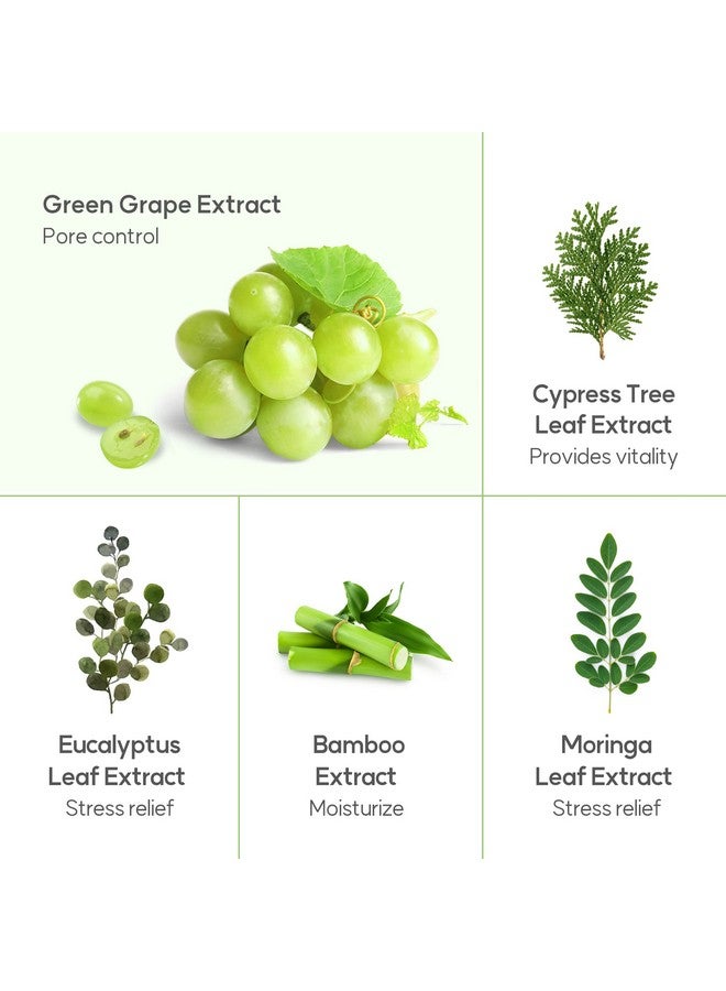 Welcos Frudia Green Grape Pore Control Face Scrub Cleansing Foam Daily Facial Cleanser Face Wash Scrub | Gentle Face Cleanser Face Scrub Exfoliating Face Wash | Korean Cleanser Facial Scrub (4.9Oz)