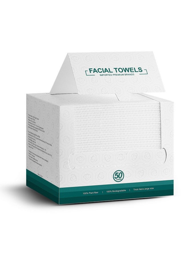 Disposable Face Towels 50 Count Extra Thick Soft Clean Facial Towels 10