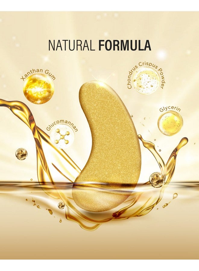 24K Gold Under Eye Patches (50 Pairs), Eye Mask, Collagen Skin Care Products, Eye Patches For Puffy Eyes, Eye Masks For Dark Circles And Puffiness