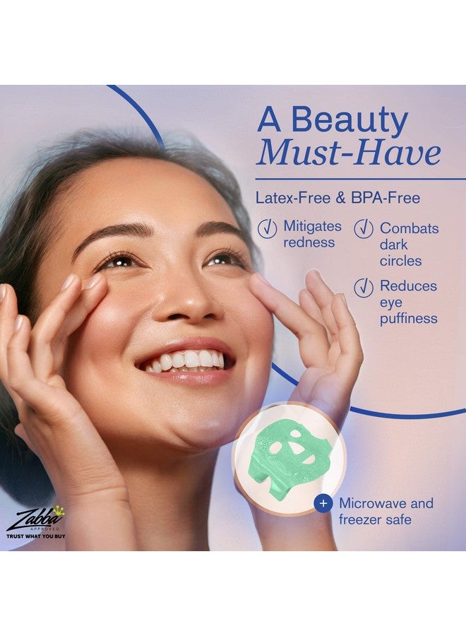 Facial Mask Get Rid Of Puffy Eyes Migraine Relief, Sleeping, Travel Therapeutic Hot Cold Compress Pack Gel Beads, Spa Therapy Wrap For Sinus Face Puffiness Headaches Gel Mask