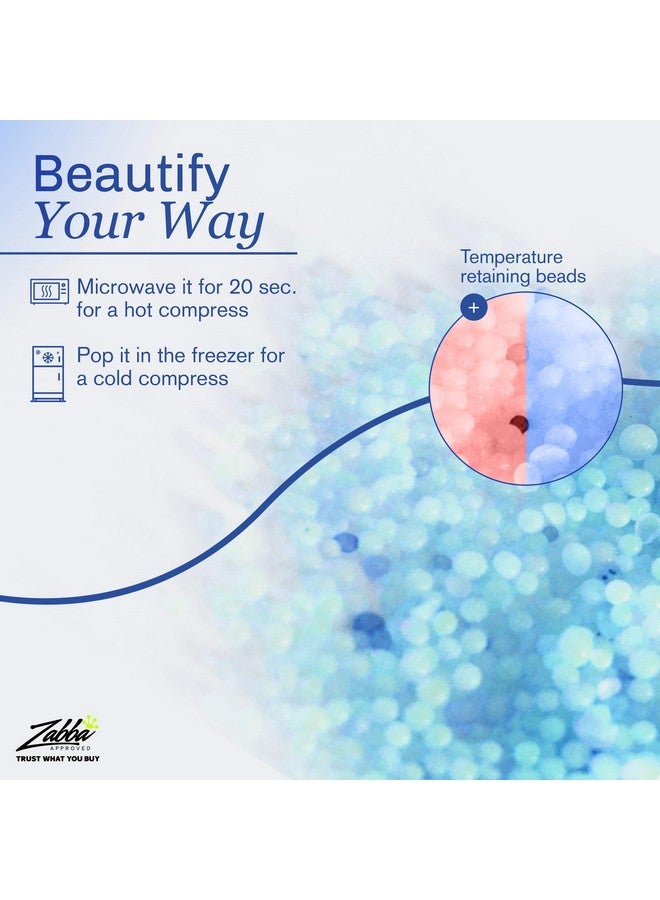 Facial Mask Get Rid Of Puffy Eyes Migraine Relief, Sleeping, Travel Therapeutic Hot Cold Compress Pack Gel Beads, Spa Therapy Wrap For Sinus Face Puffiness Headaches Gel Mask