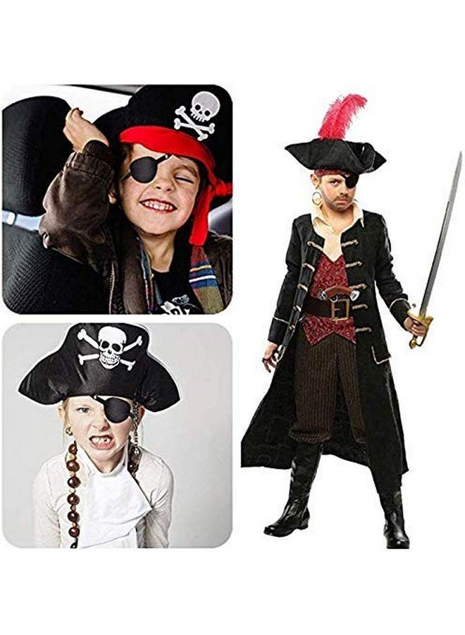 Black Eye Patch Adults And Kids Soft And Comfortable Pirate Eye Patch Single Eye Mask For Amblyopia Lazy Eye With Adjustable Buckle
