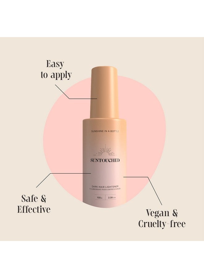 Sun Hair Lightener For Dark Hair Citrus & Chamomile Lightening Spray For Brunette Highlights Vegan Cruelty Free Paraben Free Ammonia Free Bleach Free 3.38 Fl Oz Spray