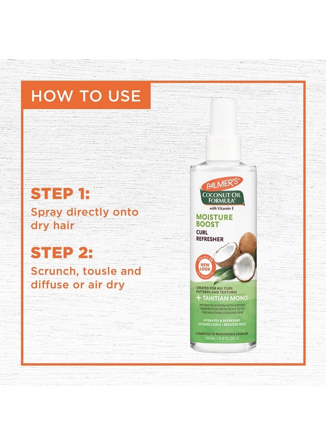Coconut Oil Formula Moisture Boost Curl Refresher Spray 8.5 Ounce