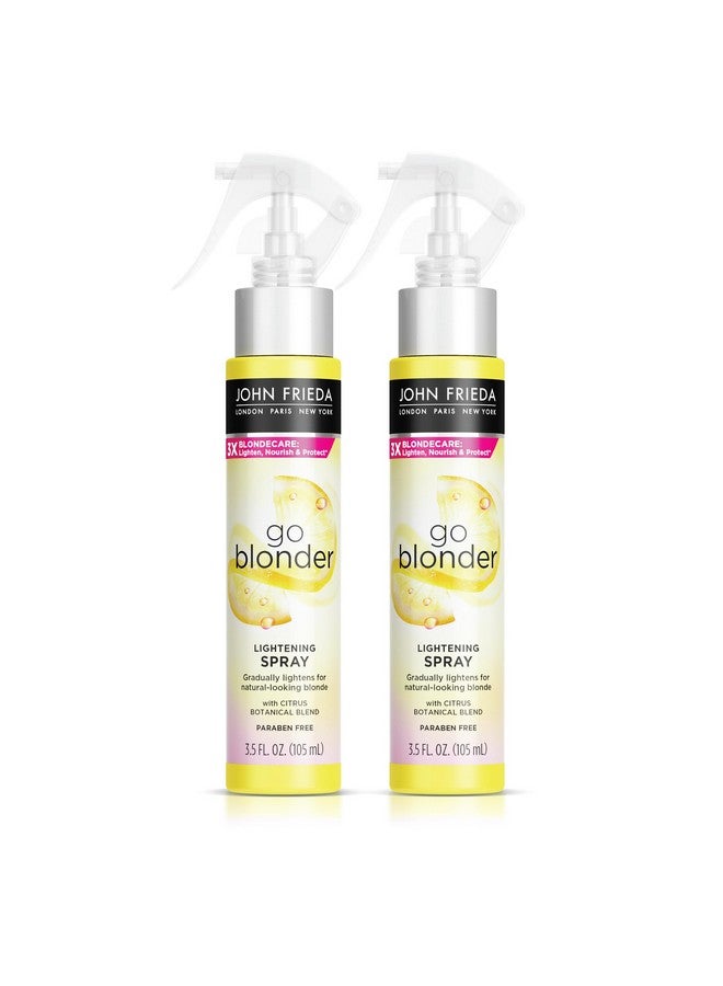 Go Blonger Lightening Spray Paraben Free Phthalate Free Ammonia Free Cruelty Free Blonde Tone Enhancer 3.5 Fl Oz Bottle (2 Pack)