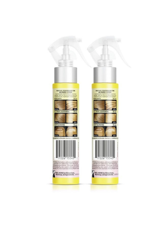 Go Blonger Lightening Spray Paraben Free Phthalate Free Ammonia Free Cruelty Free Blonde Tone Enhancer 3.5 Fl Oz Bottle (2 Pack)