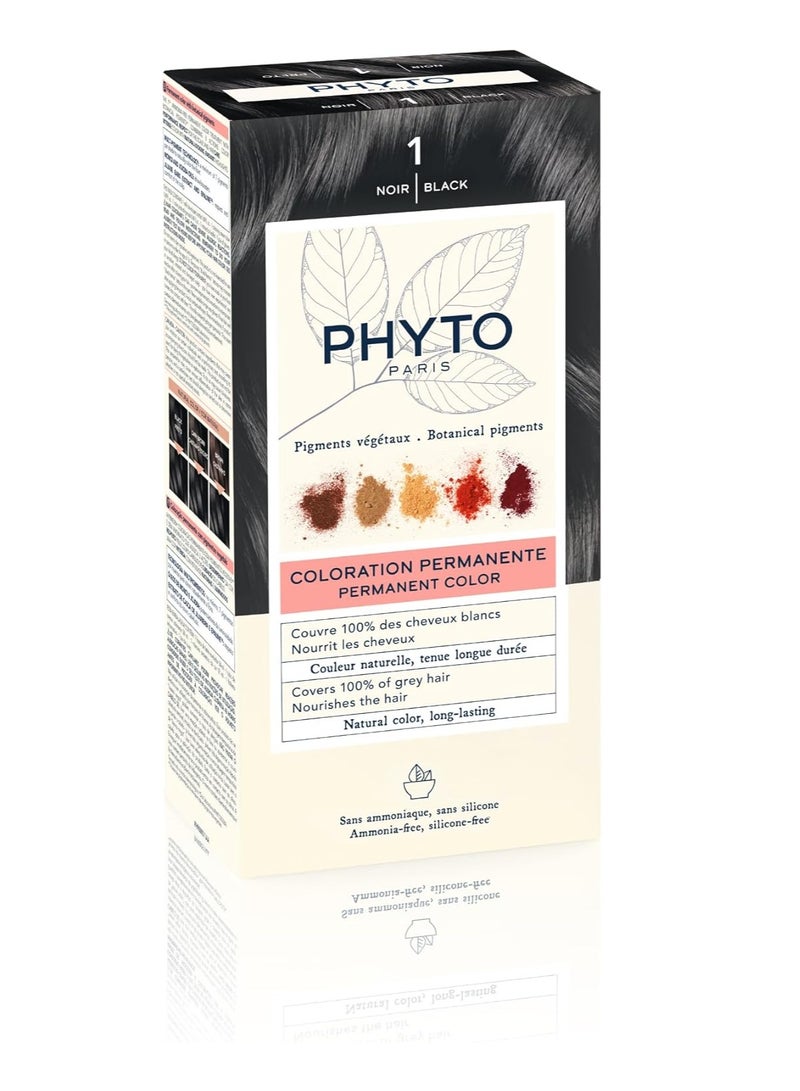 Phytocolor Permanent Hair Color 1 Black