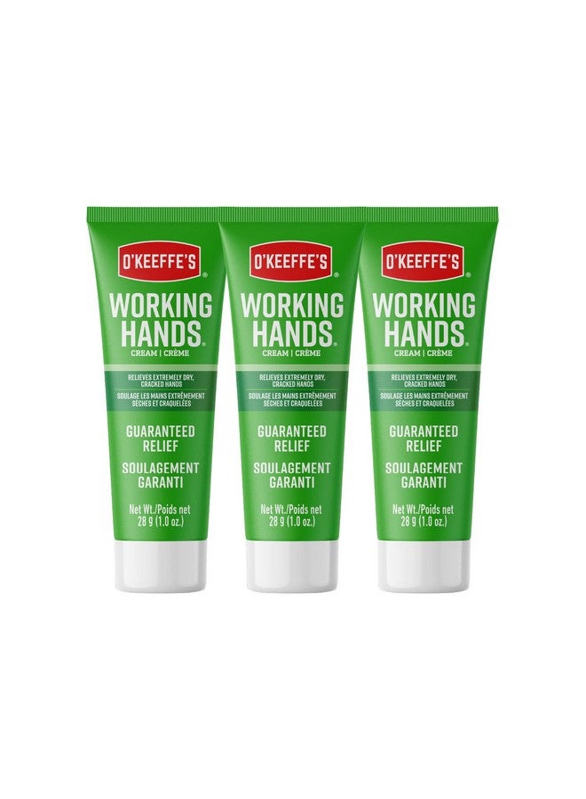 Working Hands Hand Cream For Extremely Dry Cracked Hands 1 Oz Tube (Pack Of 3)