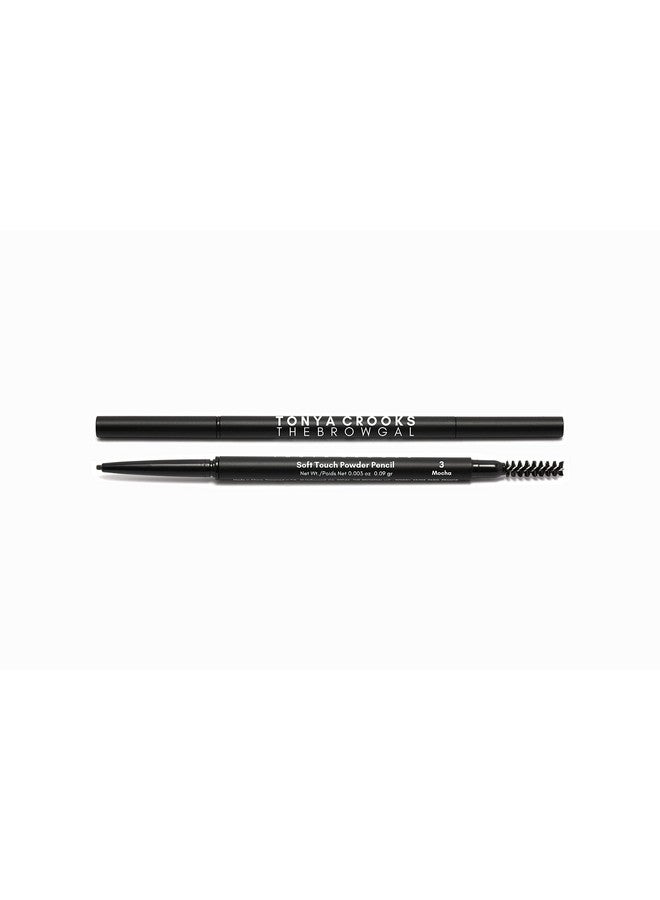 L Soft Touch Powder Pencil Automatic Powder Based With Builtin Brush Incredible Gradient Effect For Eyebrow Makeup Natural Looking Brows Smudge Proof & Antifade 