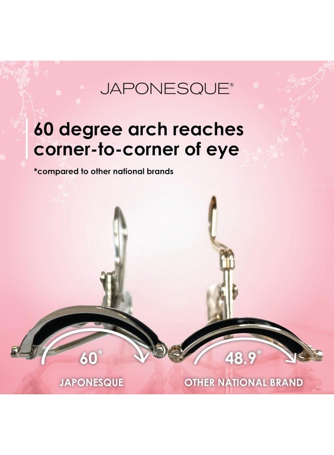 Power Curler Eyelash Curler Instant Lash Curler For Longer Lashes Silicone Pad Nickel Finish