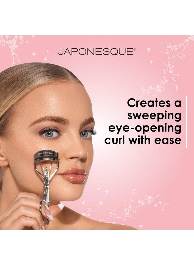 Power Curler Eyelash Curler Instant Lash Curler For Longer Lashes Silicone Pad Nickel Finish