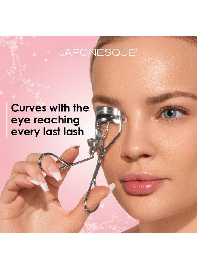 Power Curler Eyelash Curler Instant Lash Curler For Longer Lashes Silicone Pad Nickel Finish