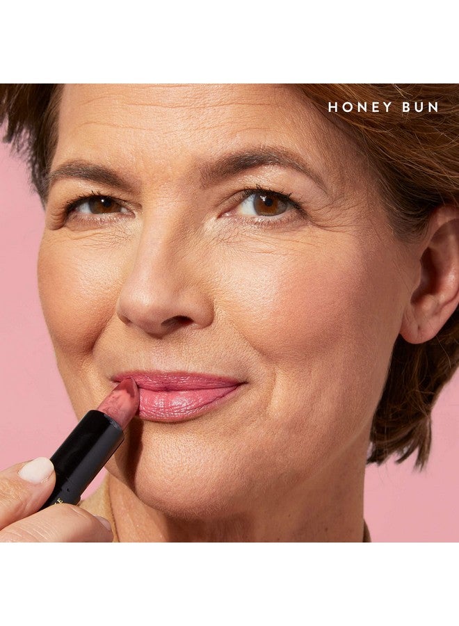 Italian Marble Sheer Lipstick Honey Bun Hydrating & Lightweight Vitamin E & Caster Seed Oil Cream Finish