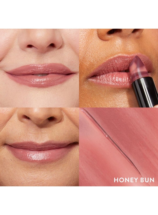 Italian Marble Sheer Lipstick Honey Bun Hydrating & Lightweight Vitamin E & Caster Seed Oil Cream Finish