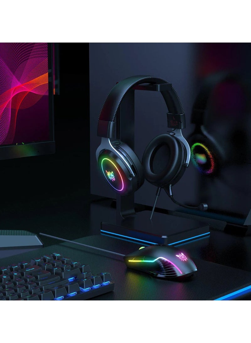 ONIKUMA X10 RGB Wired Gaming Headset With Detachable Mic