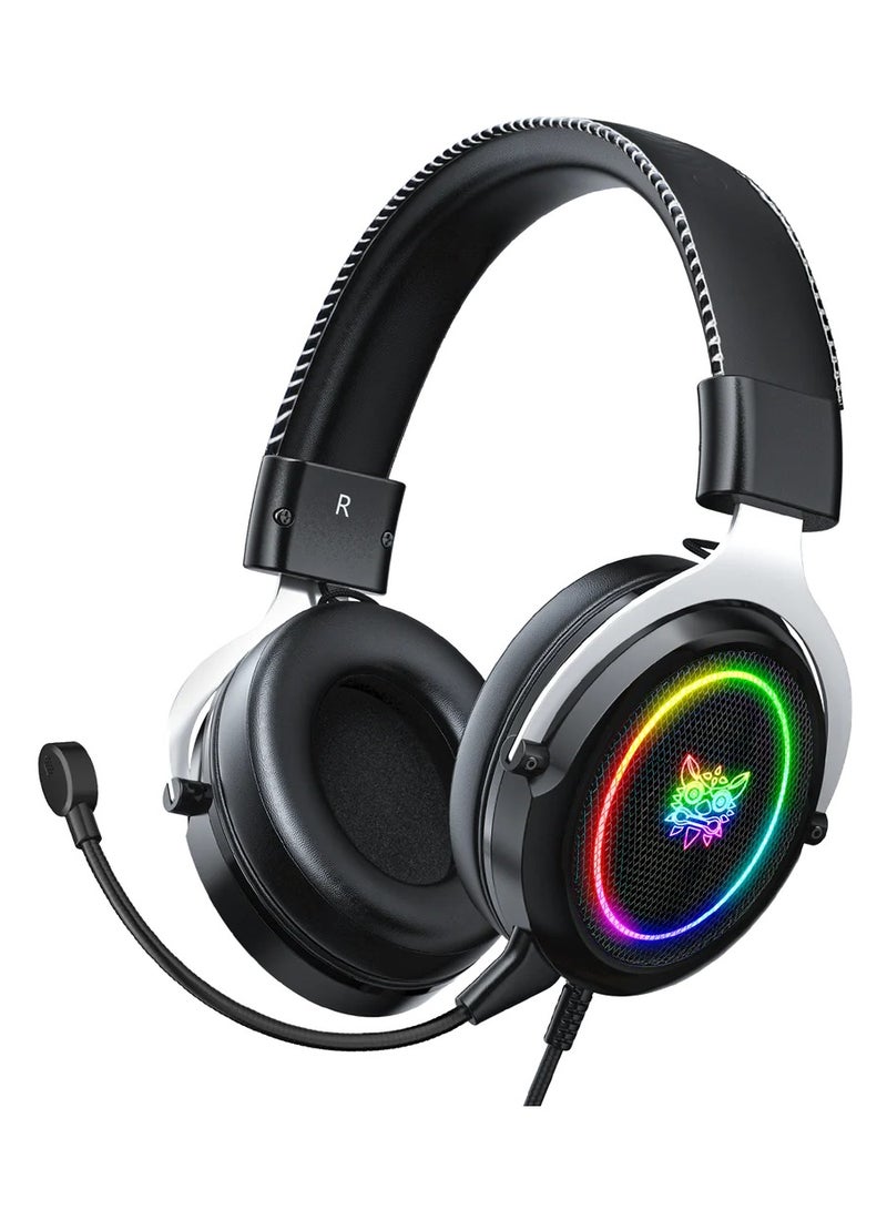 ONIKUMA X10 RGB Wired Gaming Headset With Detachable Mic