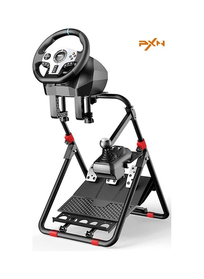 PXN-A9 Racing Steering Wheel Stand for with Gear/Shifter Mount Folding Bracket Tilt-Adjustable Racing Stand (Racing Wheel NOT Included)