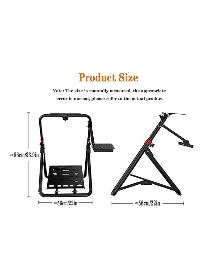 PXN-A9 Racing Steering Wheel Stand for with Gear/Shifter Mount Folding Bracket Tilt-Adjustable Racing Stand (Racing Wheel NOT Included)