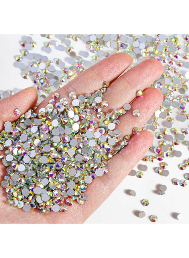 Flatback Rhinestones Bulk14400Pcs Ab Crystal Rhinestones For Nails Crafts Clothes Diy Decoration Crystal Ab Ss10 2.72.9Mm