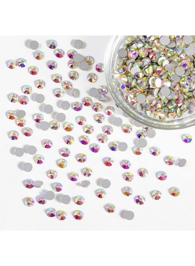 Flatback Rhinestones Bulk14400Pcs Ab Crystal Rhinestones For Nails Crafts Clothes Diy Decoration Crystal Ab Ss10 2.72.9Mm