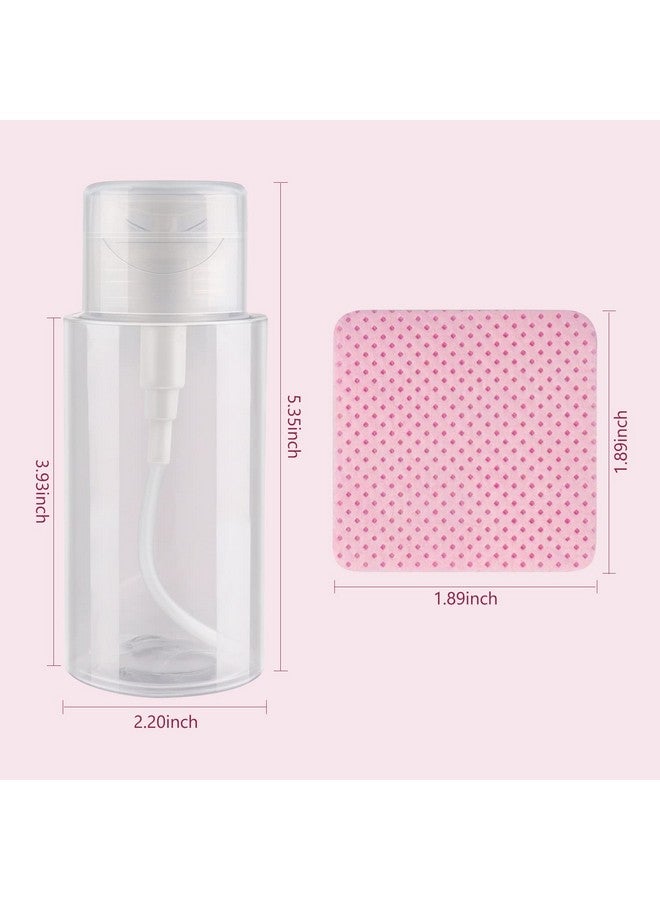 1080 Pcs Pink Lint Free Nail Wipes Eyelash Extension Wipes Super Absorbent Soft Nonwoven With A Pump Dispenser Bottle Disposable Nail Polish Remover For Polish Clean Acrylic Nails Remover