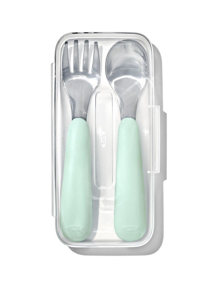 Tot Onthego Fork And Spoon Set Opal