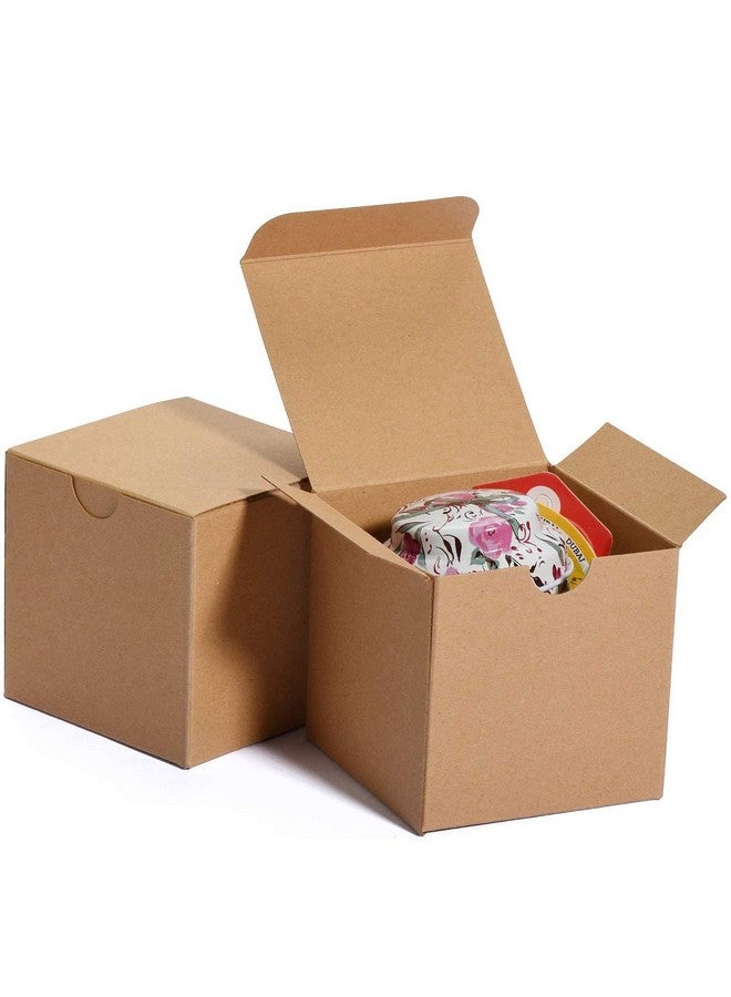 50Pc Brown Gift Box 3X3X3'' Small Cardboard Gift Boxes With Lids, Bridesmaid Proposal Gifts Box, Bridal, Cupcake Box, Groomsmen Proposal Box