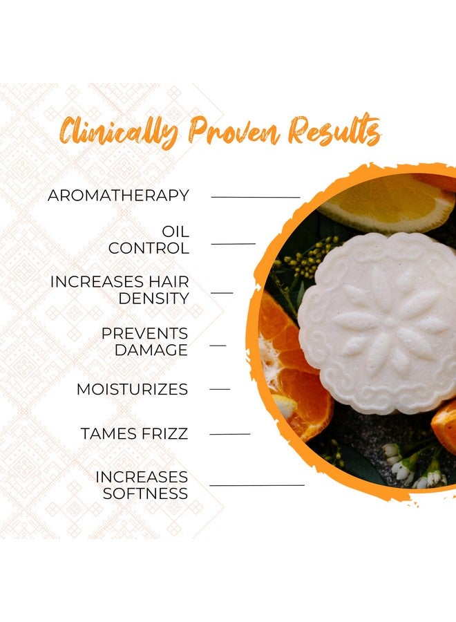 Citrus Zest Essential Oil Shampoo Bar Made With Rice Water Handcrafted All Natural Shampoo Bars Sulfate Free Shampoo