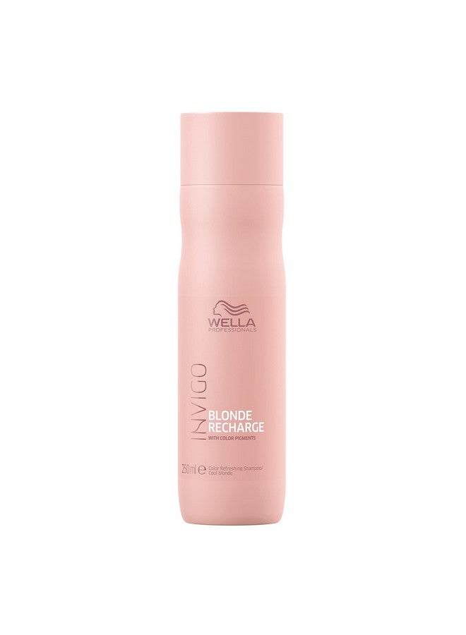 Invigo Blonde Recharge Cool Blonde Shampoo Refresh And Maintain Blonde Color Rid Brassiness 10.1Oz