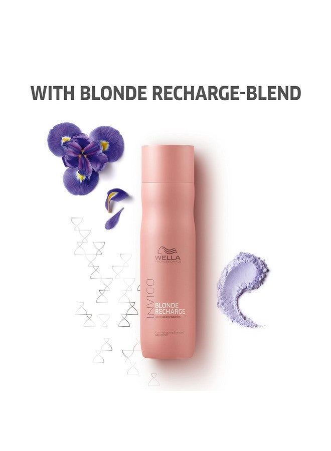 Invigo Blonde Recharge Cool Blonde Shampoo Refresh And Maintain Blonde Color Rid Brassiness 10.1Oz