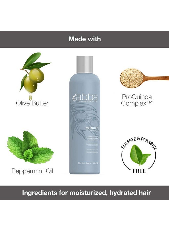 Pure Moisture Shampoo & Conditioner Duo Olive Butter & Peppermint Oil 32 Fl Oz Each