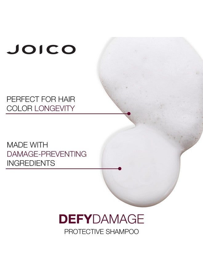 Defy Damage Protective Shampoo For Colortreated Hair Strengthen Bonds & Preserve Hair Color With Moringa Seed Oil & Arginine 33.8 Fl Oz