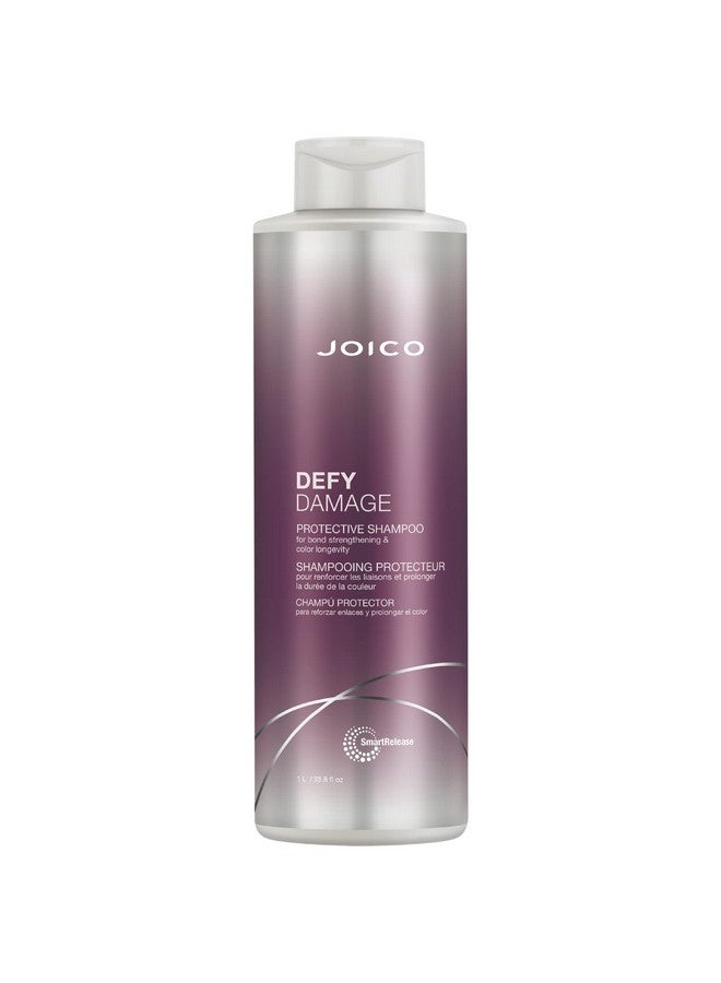 Defy Damage Protective Shampoo For Colortreated Hair Strengthen Bonds & Preserve Hair Color With Moringa Seed Oil & Arginine 33.8 Fl Oz