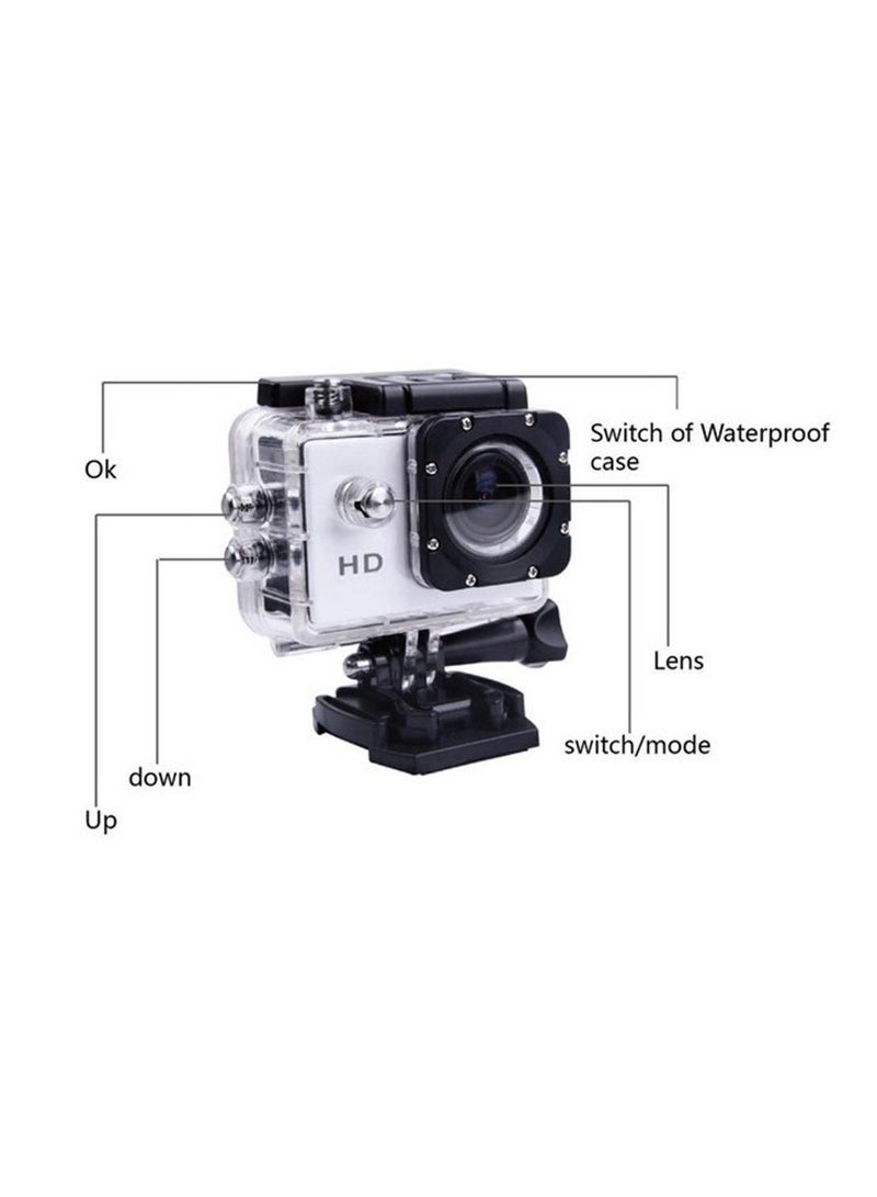 4K Action Camera 16MP Vision Sport Camera, Ultra HD WiFi Waterproof Camera, 170° HD Wide Angle Lens Underwater Cam with 2 Rechargeable Batteries and 2.0” HD Screen