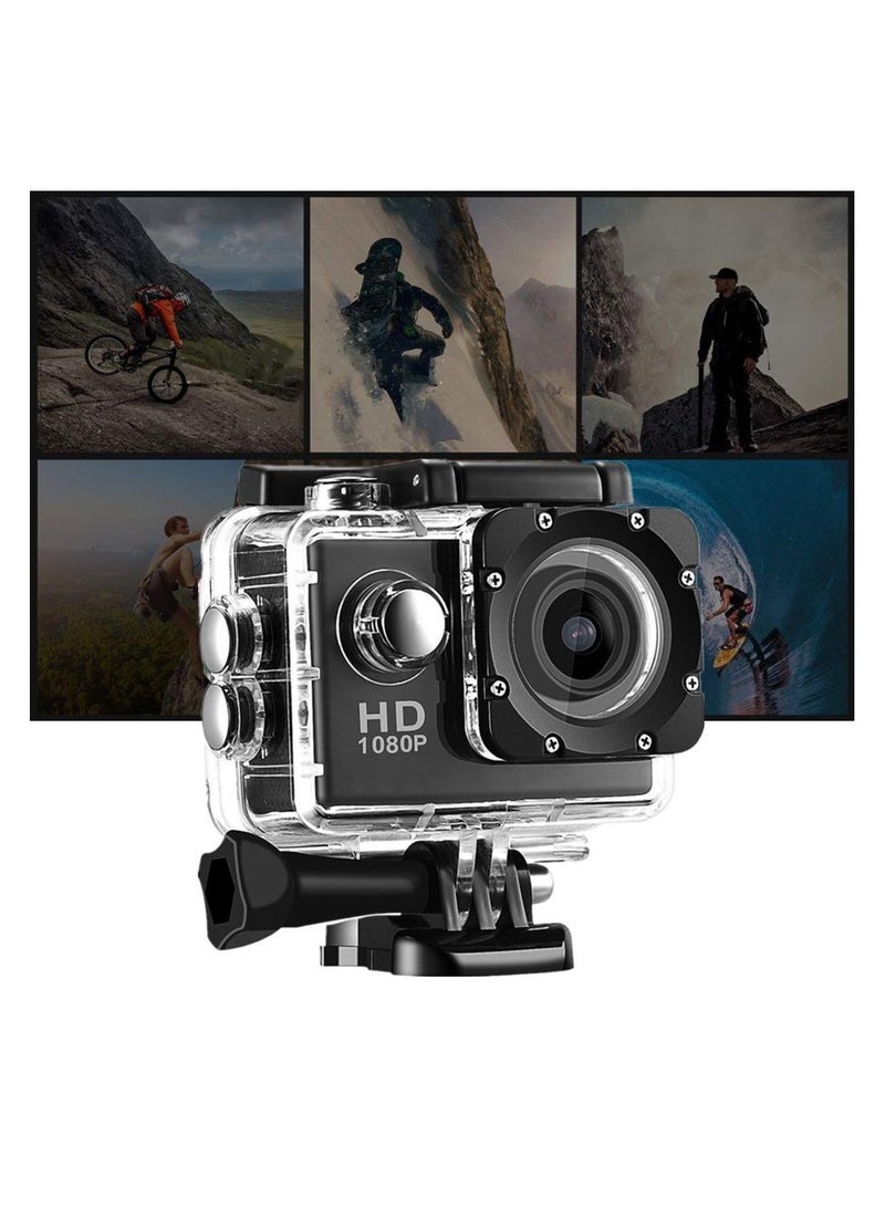 4K Action Camera 16MP Vision Sport Camera, Ultra HD WiFi Waterproof Camera, 170° HD Wide Angle Lens Underwater Cam with 2 Rechargeable Batteries and 2.0” HD Screen