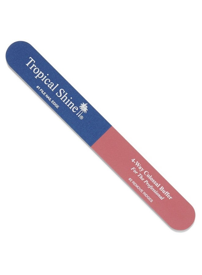 Colossal 4Way Bluepink Buffer Professional Nail File & Buffer For Shaping Smoothing And Polishing Nails Compact And Portable Nail Care Accessory (707330)