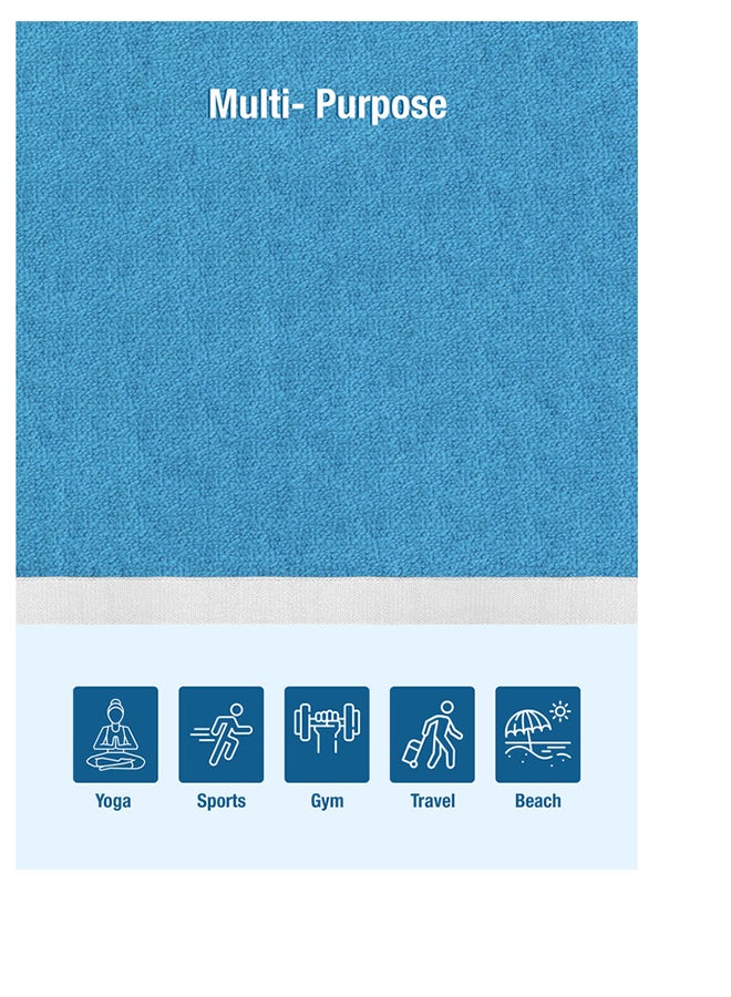 2 Piece Oversized Velour Luxury Beach Towel -Fluffy Velour Cotton 90 x 165 Cm-  450 GSM 100 % Cotton