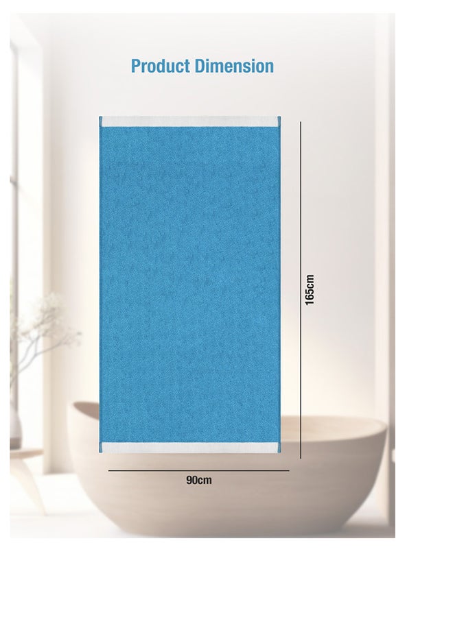 2 Piece Oversized Velour Luxury Beach Towel -Fluffy Velour Cotton 90 x 165 Cm-  450 GSM 100 % Cotton