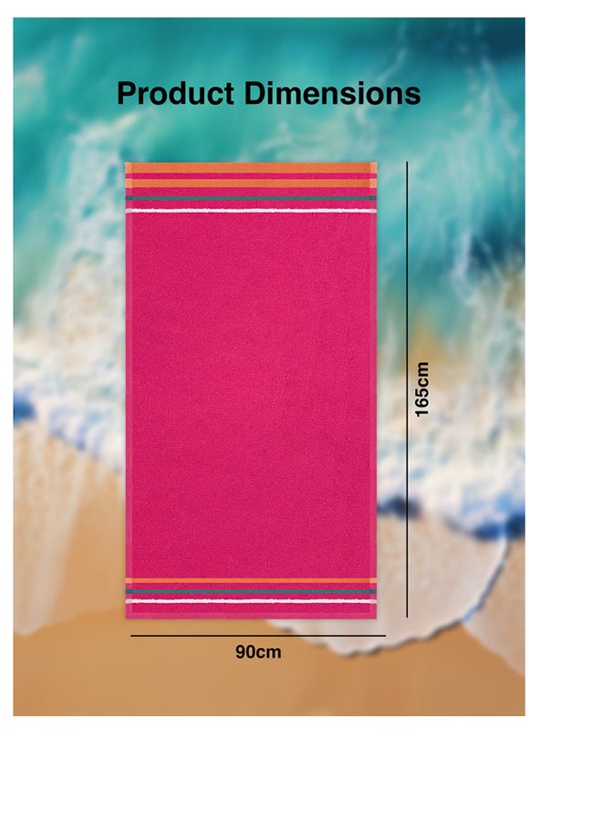 2 Piece Bath Towel 450 GSM 100% Cotton Terry 90x165 cm -Soft Feel Super Absorbent Quick Dry