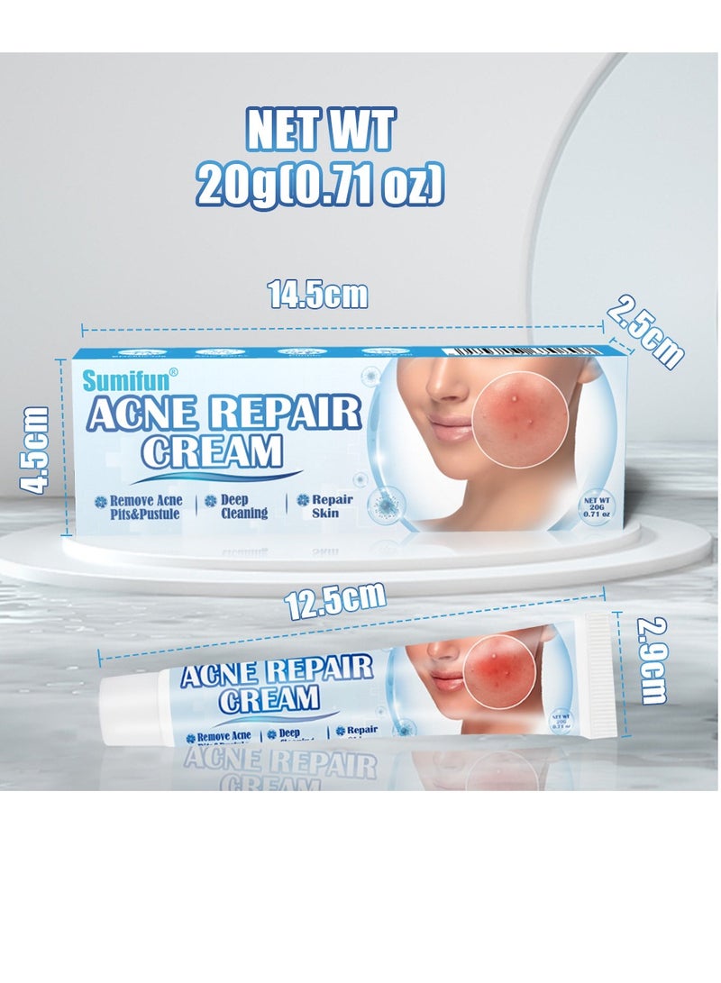 Acne Cream Herbal Anti-Acne Essence Acne Pimple Treatment Ointment Moisturizing Nourishing Repair Skin