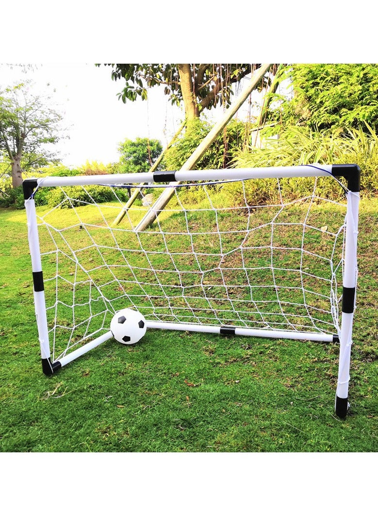 2pc Set Portable Kids Soccer Goals with Net, Ball, and Pump - Ideal for Kids Ages 3-7, 92 x 61 x 48CM