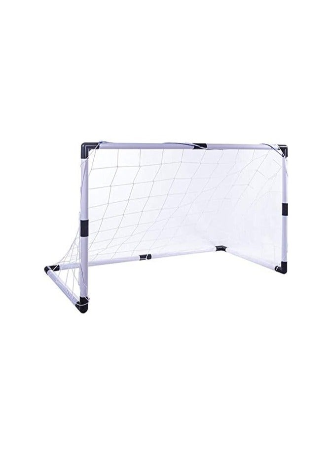 2pc Set Portable Kids Soccer Goals with Net, Ball, and Pump - Ideal for Kids Ages 3-7, 92 x 61 x 48CM