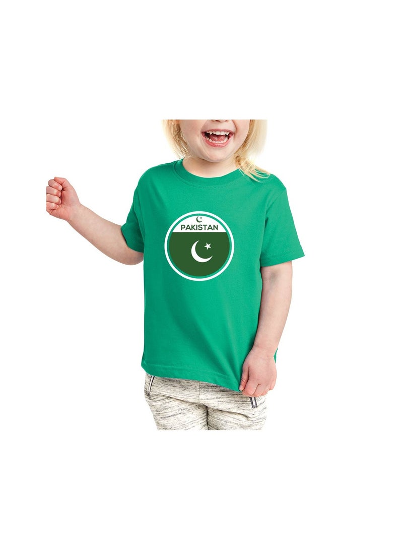 Pakistan Independence Day T Shirt for Girls, Cap, Badge, Flag Set Celebrate Pakistan Independence Day with this Kids Combo Pack in Style