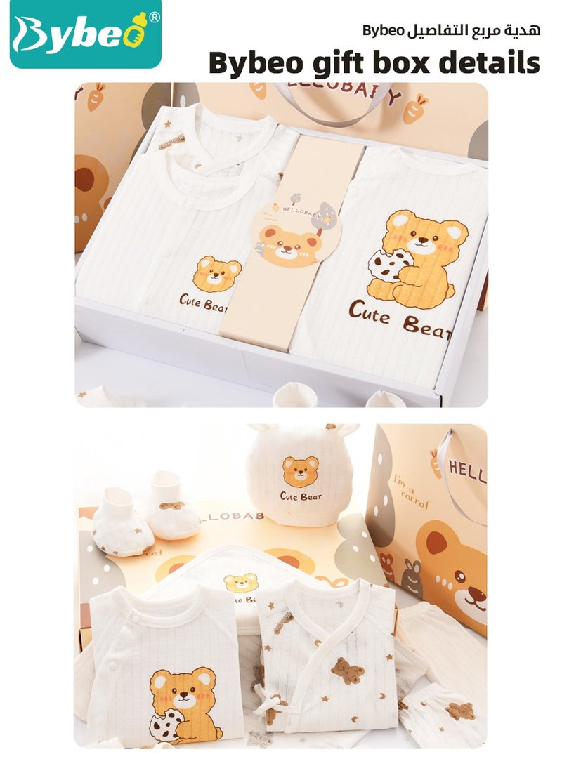 25PCS Newborn Baby Gifts Set, Newborn Layette Gift Set, Baby Clothes Accessories Set for Boys and Girls, Premium Cotton, Perfect Gift Box for Spring Summer Autumn Winter Four Seasons