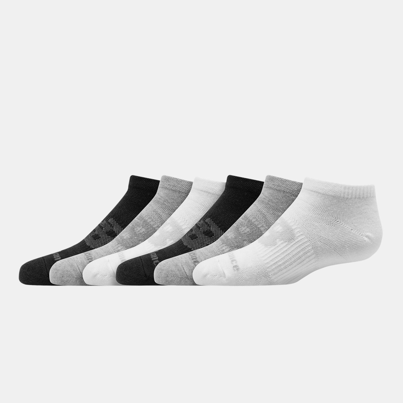 Kids Flat Knit No-Show Socks (6 Pairs)