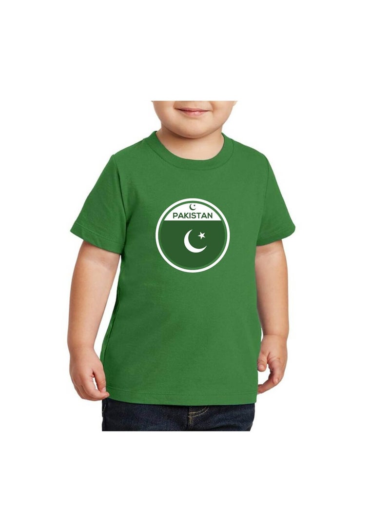 Pakistan Independence Day T Shirt for Boys, Cap, Badge, Flag Set Celebrate Pakistan Independence Day with this Kids Combo Pack in Style