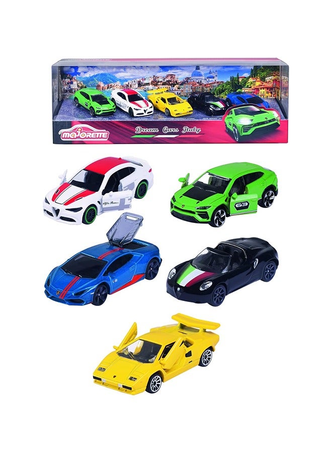 Dream Cars Italy, 5 Pieces Giftpack