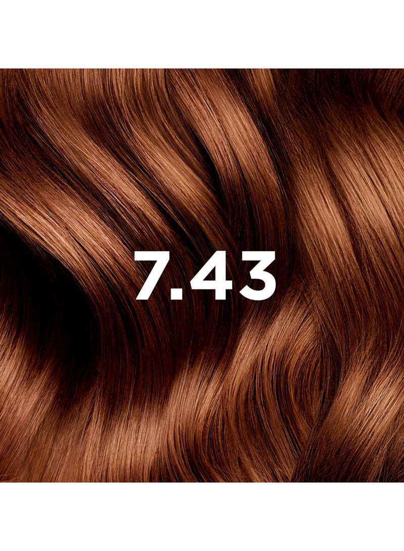 Phytocolor Permanent Hair Color 7.43 Golden Copper Blonde