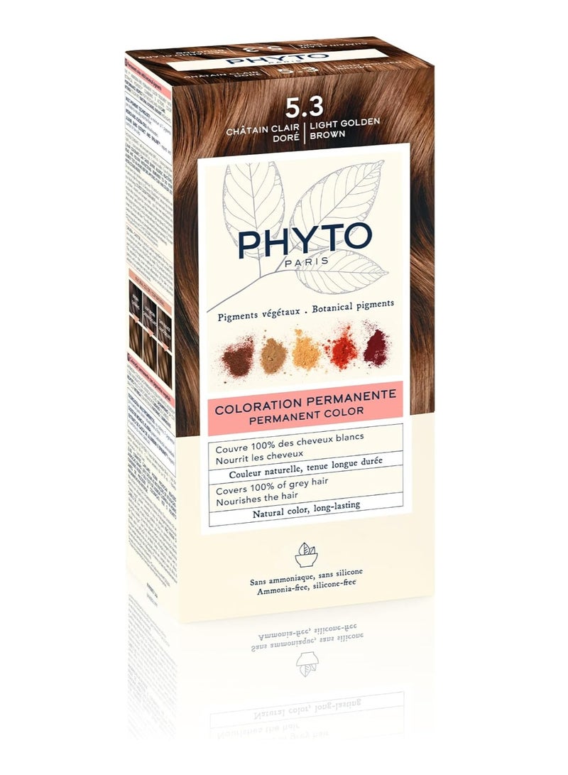 Phytocolor Permanent Hair Color  5.3 Light Golden Brown